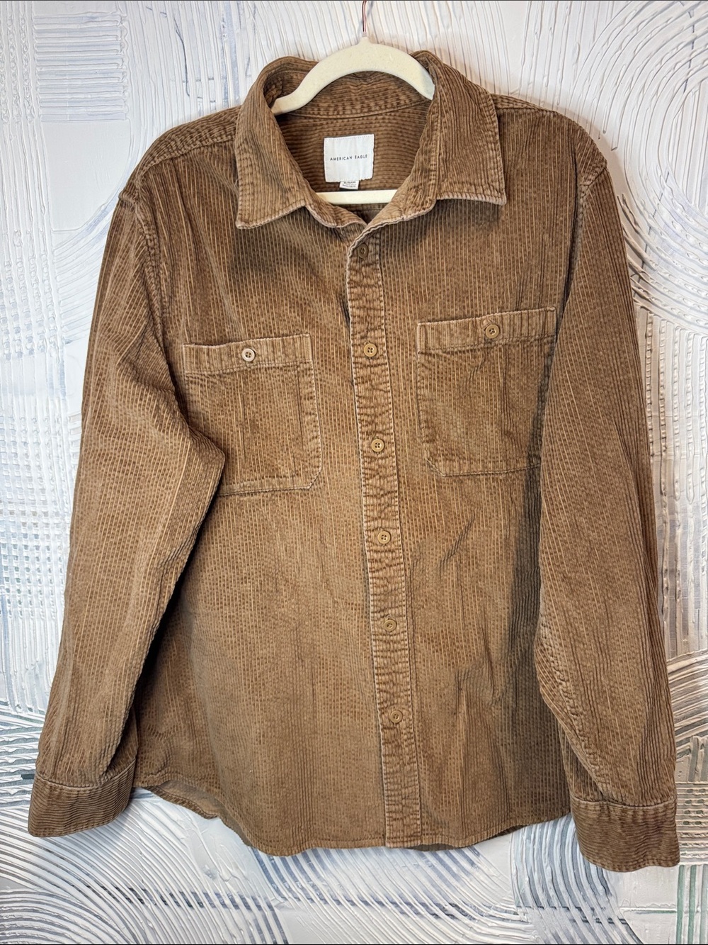 American Eagle Outfitters Brown Corduroy Shirt Jacket N0729